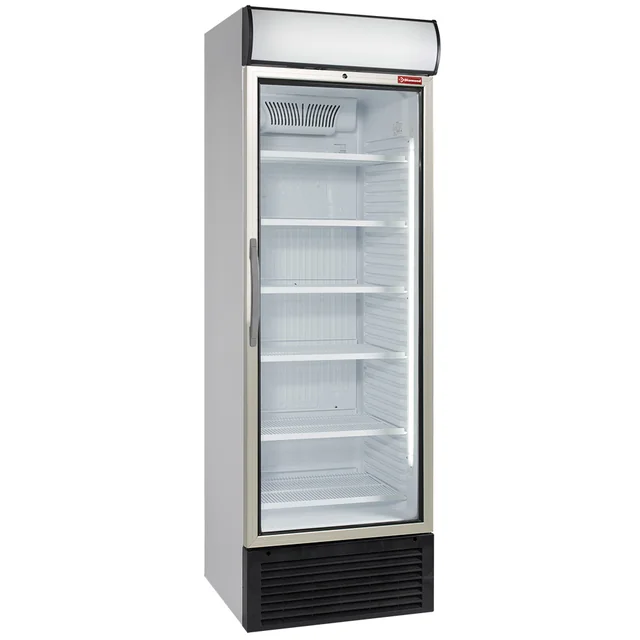 Refrigeration cabinet, glass, single-door 500l