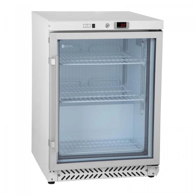 Refrigerator - 170 l - double doors - tempered glass ROYAL CATERING 10010915 RCGK-W200