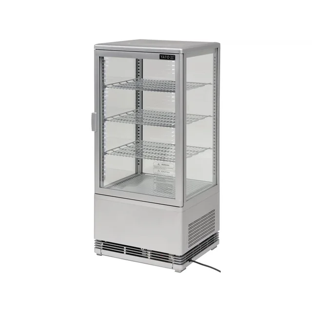 REFRIGERATOR DISPLAY 78L 42x38x96 SILVER