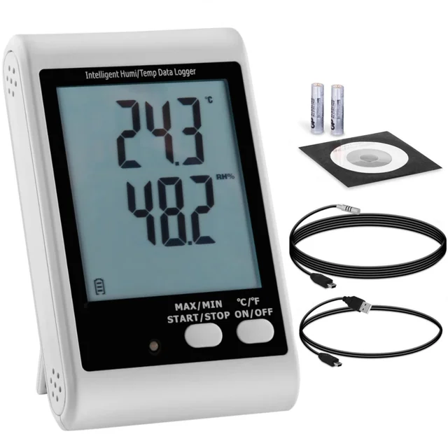 Registratore di temperatura e umidità USB esterno intervallo da -40 a 125C