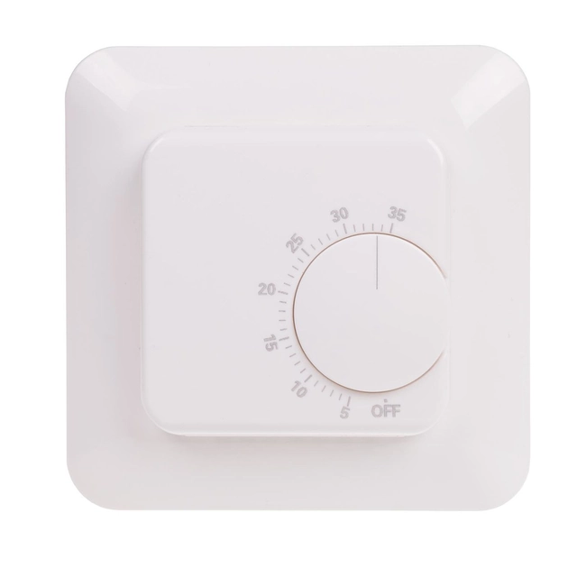 Regulator temperature RT-824 u kompletu sa sondom.Raspon kontrole temperature:5÷35°C, kontakt:1P, I=16A, montaža na kutiju O60