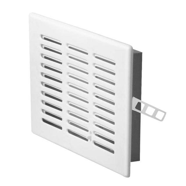 Rejilla de ventilación con persianas AWENTA 14x14 T04 blanco