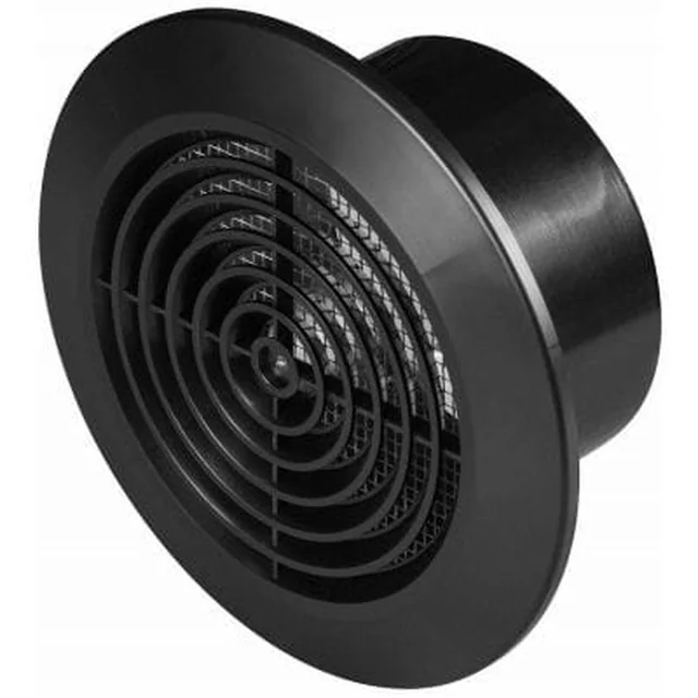 Rejilla de ventilación de techo Awenta negro T64CZ Fi 100mm