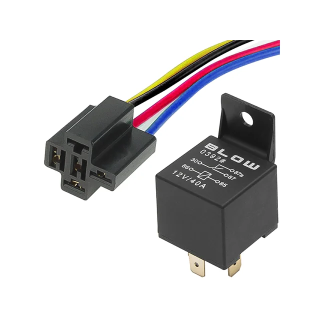 Relay 4120 12V/30A/40A + socket