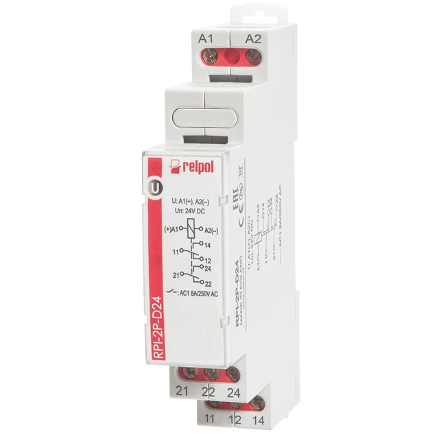 relé de instalação RPI-2P-D24