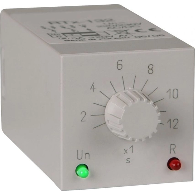 Relé de tempo Schneider Electric 2P 5A 1-12sek 220-230V AC/DC com atraso de ativação RTx-132 220/230 12SEK (2000640)