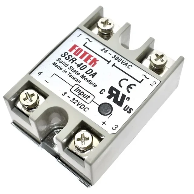 Ρελέ Ημιαγωγός Επαφές Φωτογραφία SSR-40DA 32VDC 380VAC