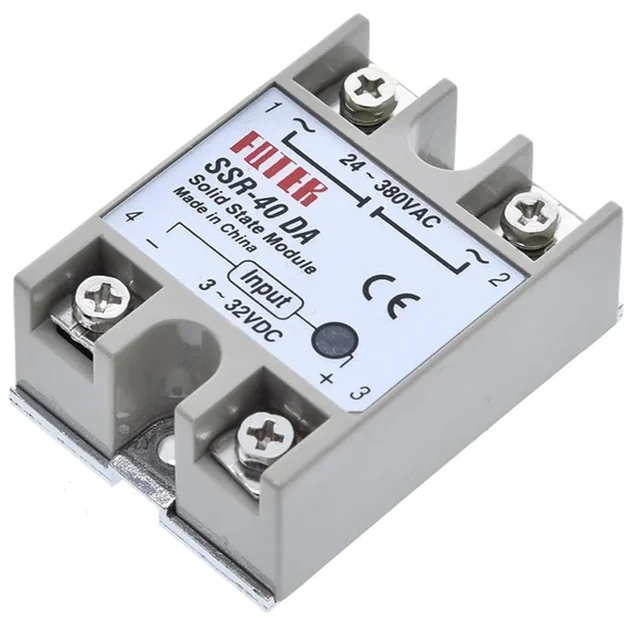 Ρελέ Ημιαγωγός Επαφές Φωτογραφία SSR-50DA 32VDC 380VAC