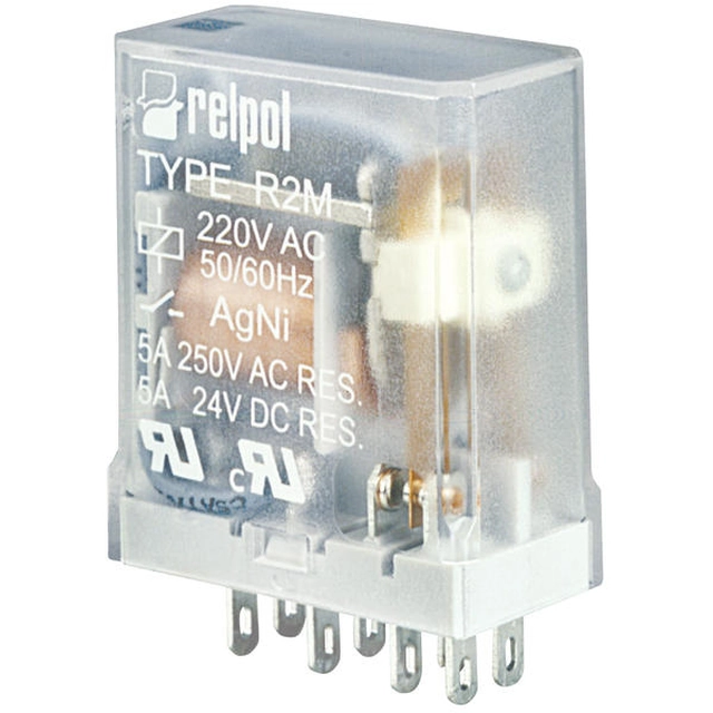 Relé industrial miniatura Relpol 2P 5A IP40 R2M-2012-23-5230 - 802541