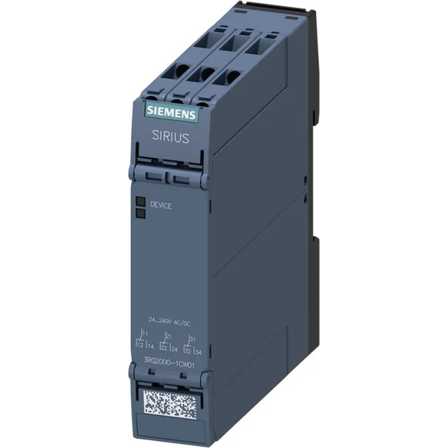 Реле зв'язку Siemens в промисловому корпусі, 3P позолочені контакти 24...240V AC/DC conn. гвинт 3RQ2000-1CW01