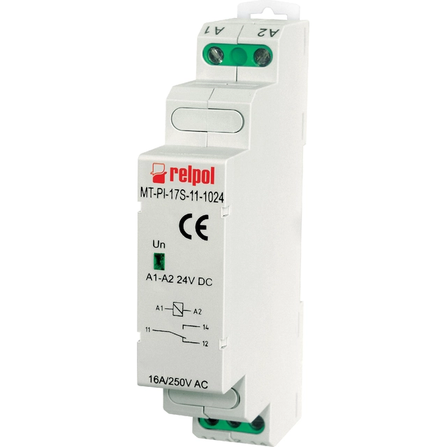 Relpol Installation relay MT-PI-17S-11-5024 1P 16A 24V AC (858792)