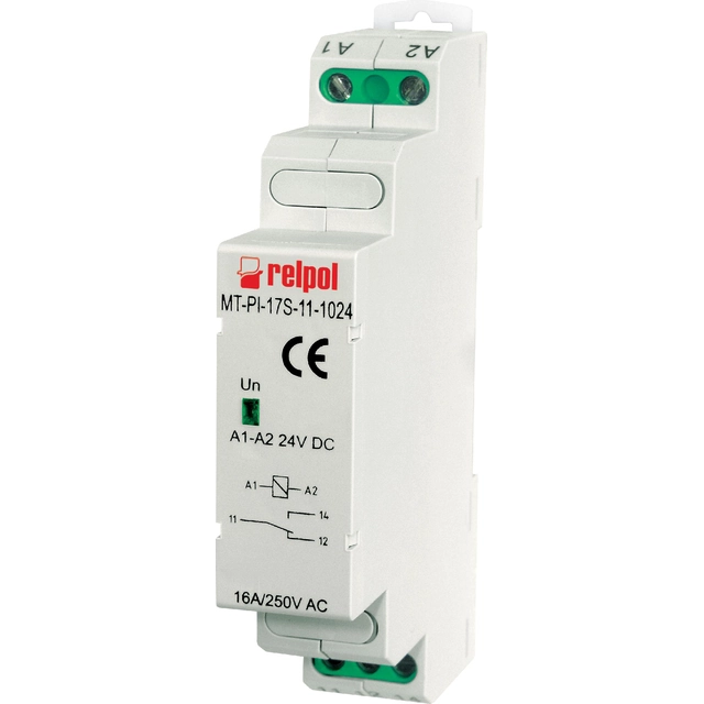 Relpol Монтажне реле MT-PI-17S-11-5024 1P 16A 24V AC (858792)