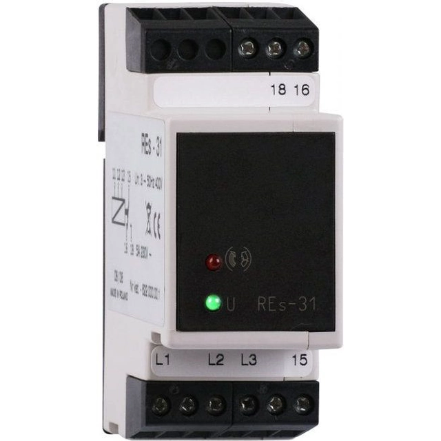 Relpol Przekaźnik kontroli kolejności faz 1P 5A 400V RES-31 (2606060)