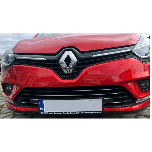 Renault CLIO IV - CHROM-Lamellen-Dummy-Grill