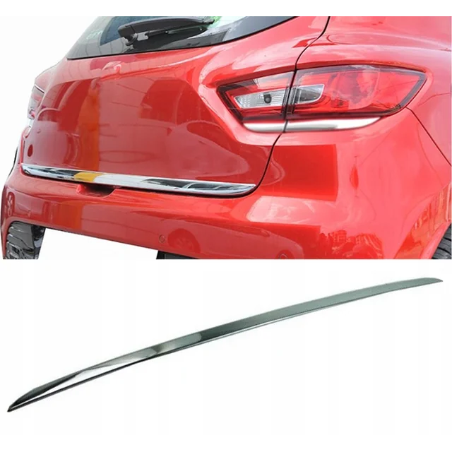 Renault CLIO IV HB - CHROME STRIP OP DE KRAAN