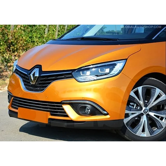 Renault Grand Scenic - Benzi cromate Ajustarea barei de protecție false pentru grila cromată