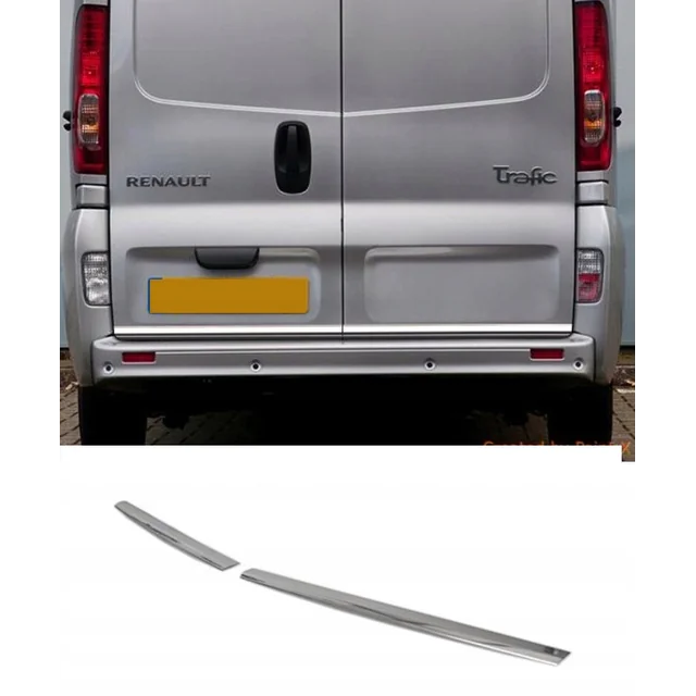 Renault TRAFIC - CHROME Strips Durų bagažinės dangtis