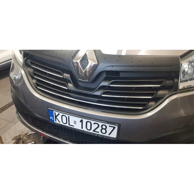 Renault Trafic III - CHROM-Lamellen Verchromter GRILL