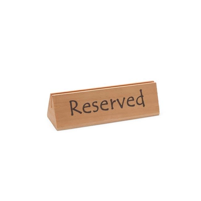 Reservation information plate