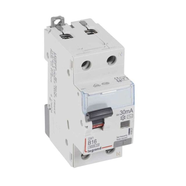 Residual current circuit breaker Legrand 410921 2P B 16A 0.03A type AC P312 DX3