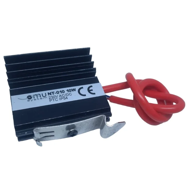 Resistance PTC heater for electrical panels 10W mounting on DIN rail 35mm 230V IP54