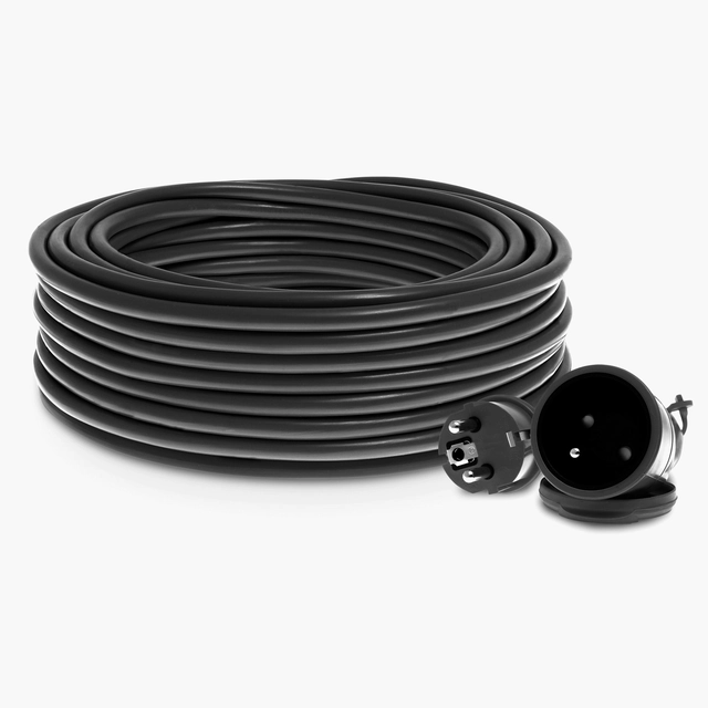 Retractable extension cord IP44 rubber 3x1,5mm2 40 m Kel
