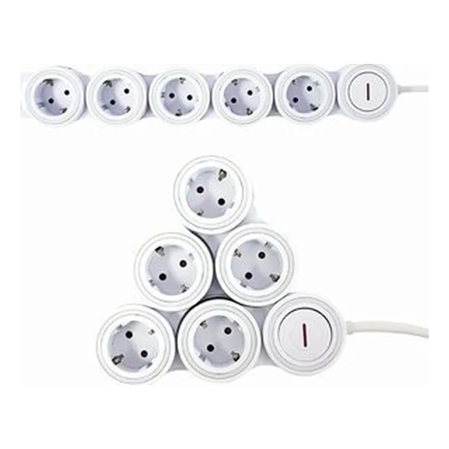 REV REV Socket Line Supraflex white power strip