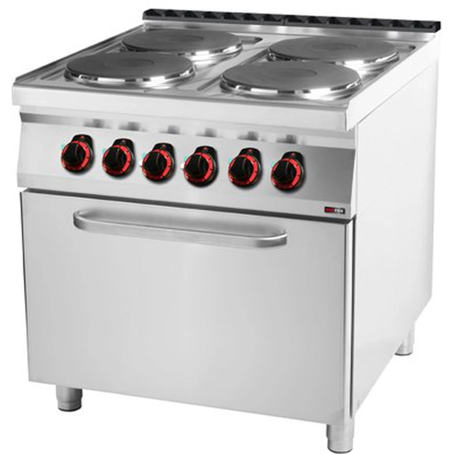 RF | Cocina eléctrica 14 kW + horno GN 2/1 Redfox SPT-90/80-21E