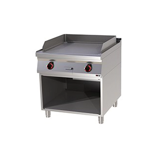 RF | Elektrisk grillplade 71 cm rillet Redfox FTR-90/80E