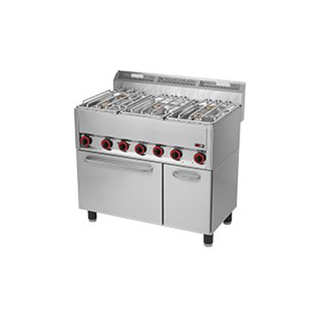 RF | Gas cooker 5 burners + electric oven Redfox SPT-90/5GLS