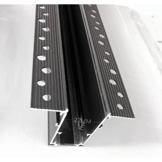 RFAN Recessed Rail, Magnetic Lamps, 2 Meters, Black