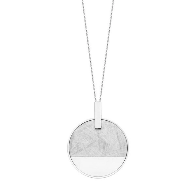 Rhodium plated silver necklace NSC6441