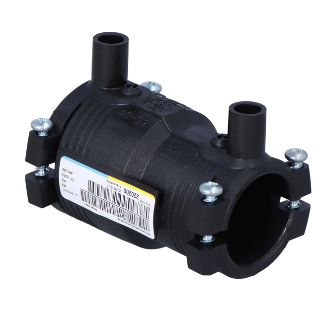 Riduzione per elettrofusione DN40X32 PE100, SDR11, PN10 gaz/PN16 acqua