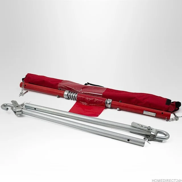 Rigid towing 3T towing bar with shock-absorbing spring, foldable + cover