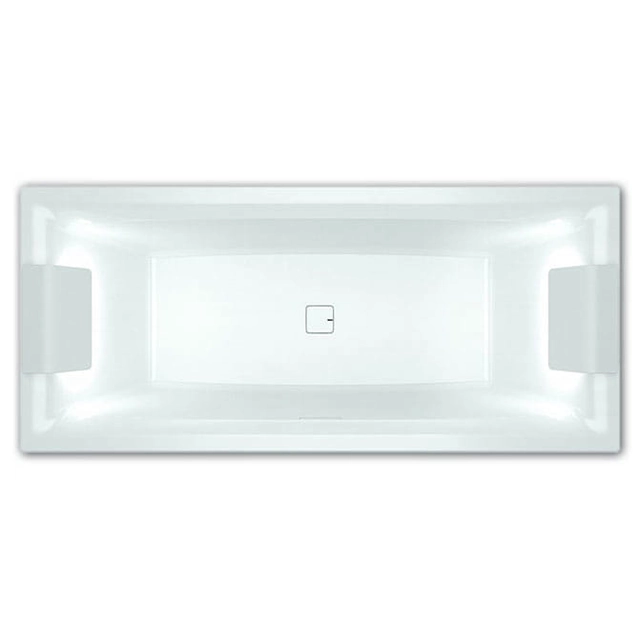 Riho Still Square LED-Einbaubadewanne aus Acryl 170 x 75 cm + Siphon