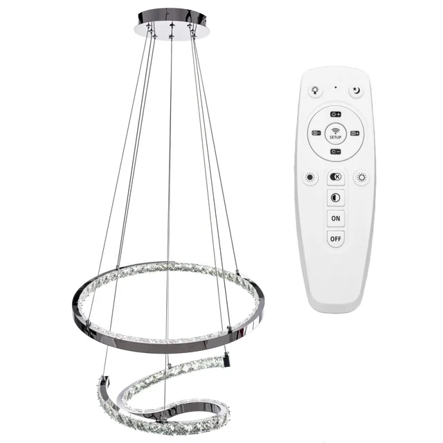 RING LED CRYSTAL HANGING LAMP APP773-2CP