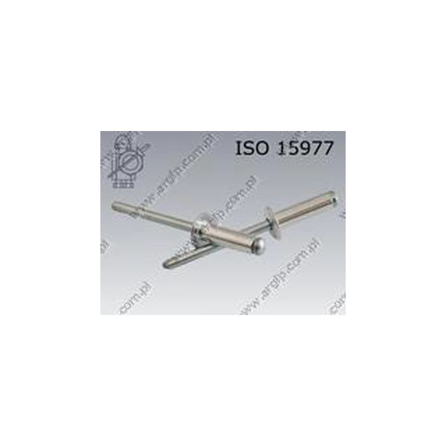 Rivet, flat head 2,4× 8-Al/St ISO 15977