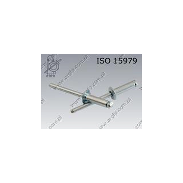 Rivet, flat head 4,8× 6-St/St ISO 15979