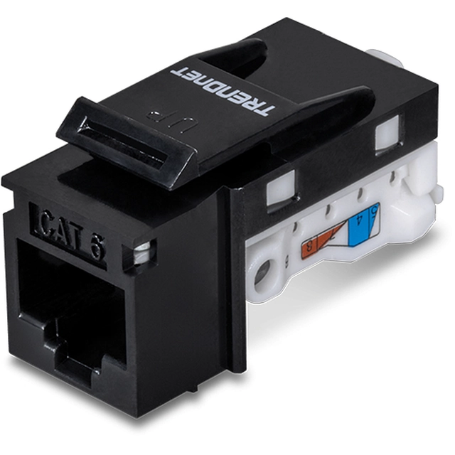 RJ-45 UTP Cat.6 plug sem ferramentas, preto - TRENDnet TC-K25C6BK