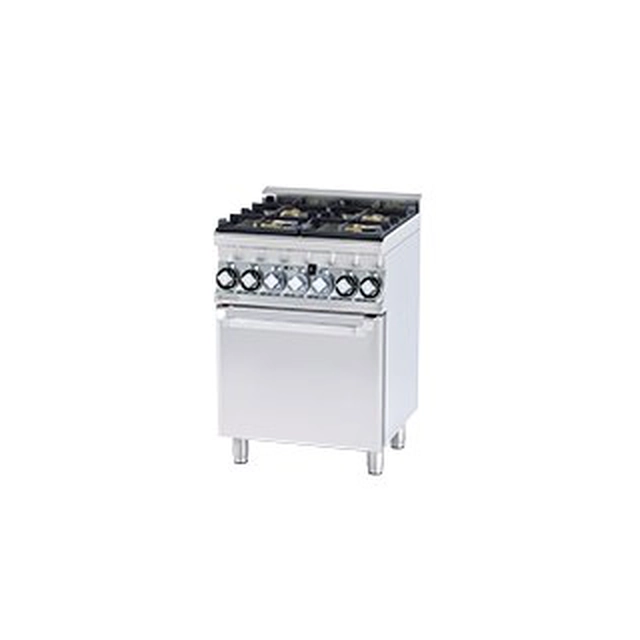 RM | Cucina a gas con forno elettrico.RM CFM4-66 GEM 4-palnikowa 18 kW