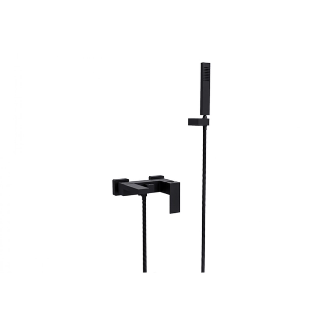 Robinet de baignoire mural Besco Modern / Varium, noir mat - EN SUPPLÉMENT 5% RÉDUCTION POUR LE CODE BESCO5