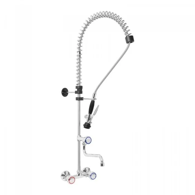 Robinet de cuisine avec douche - flexible d'eau 1000 mm - robinet 220 mm - poignées MONOLITHE 10360036 R0102010206