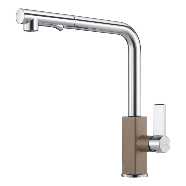 Robinet d'évier Franke Maris, avec douche extractible, Chrome/Cachemire