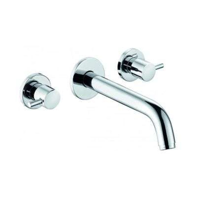 Robinet pour lavabo mural Kludi Bozz L-180mm chromé 381450576