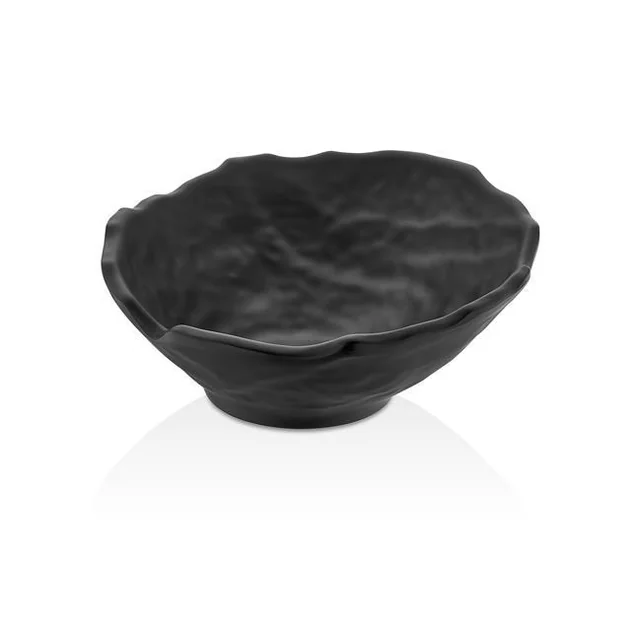 Rock slanted bowl, black, 232x225x(h)95mm