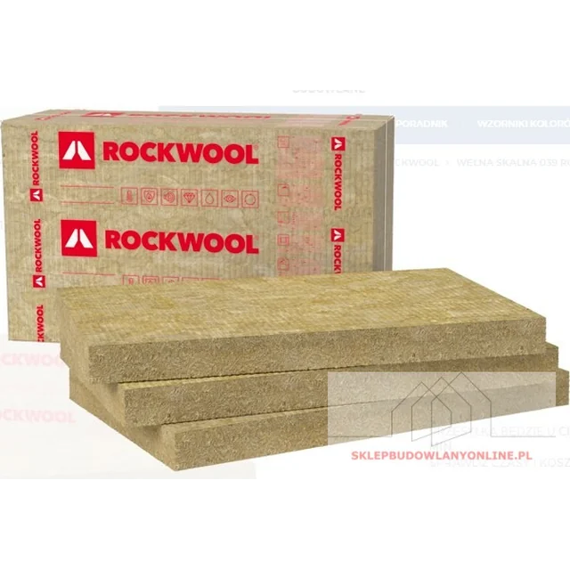 Rockmin 50mm akmens vata, lambda 0.039, pakuotė= 10,98 m2 ROCKWOOL