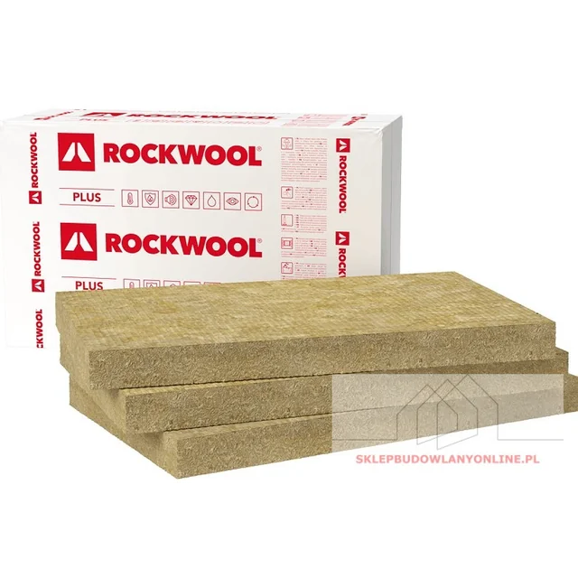 Rockmin Plus 150mm akmens vata, lambda 0.037, pakuotė= 3,66 m2 ROCKWOOL