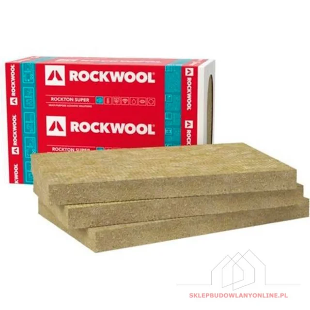 Rockton Super 100mm akmens vata, lambda 0.035, pakuotė= 3,66 m2 ROCKWOOL