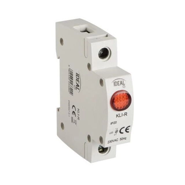 Röd modulär signallampa TH35 Ideal Kanlux KLI-R 23320