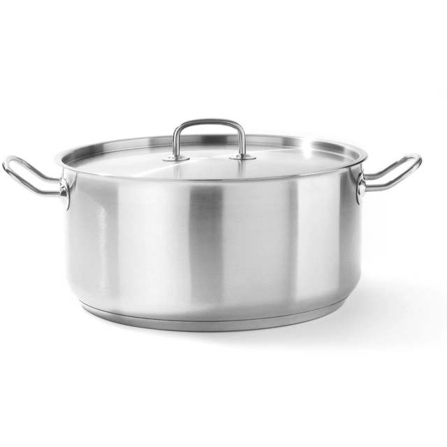 Roestvrijstalen pot met deksel 12L Kitchen Line | Hendi 836040